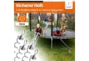 NewHabitat Bodenanker Set 4-tlg. Edelstahl mit Spanngurten & Drehhilfe Bild 1