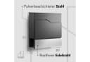 NewHabitat Wandbriefkasten Anthrazit Personalisierbar Bild 3