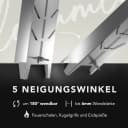 NewHabitat Flammlachsbrett Edelstahl 59cm mit 5 Neigungswinkeln Bild 1