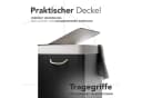 New Habitat Wäschekorb Bambus 3 Fächer 150L mit Deckel & Sack Bild 3