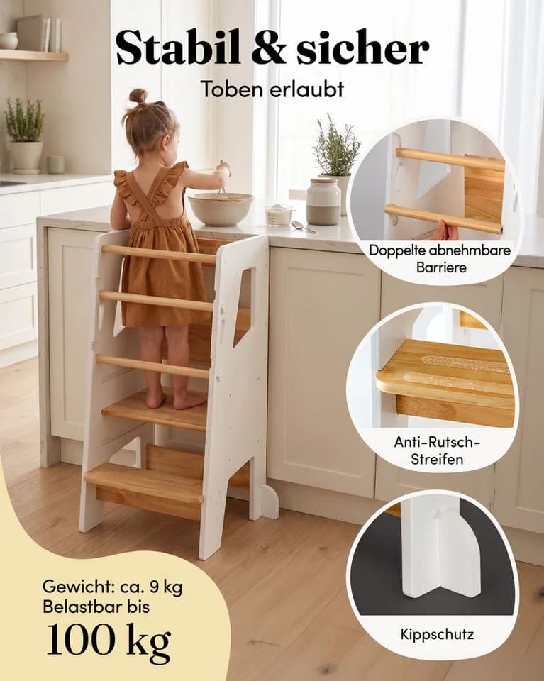 NewKids Lernturm höhenverstellbar Weiß - Bild 3