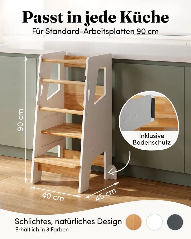 NewKids Lernturm höhenverstellbar Weiß - Bild 4