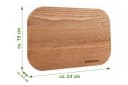 NATUREHOME 4er Set Frühstücksbrettchen Buche massiv Bild 1