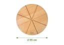 NATUREHOME Pizzateller rund 35 cm Buche massiv natürlich Bild 3