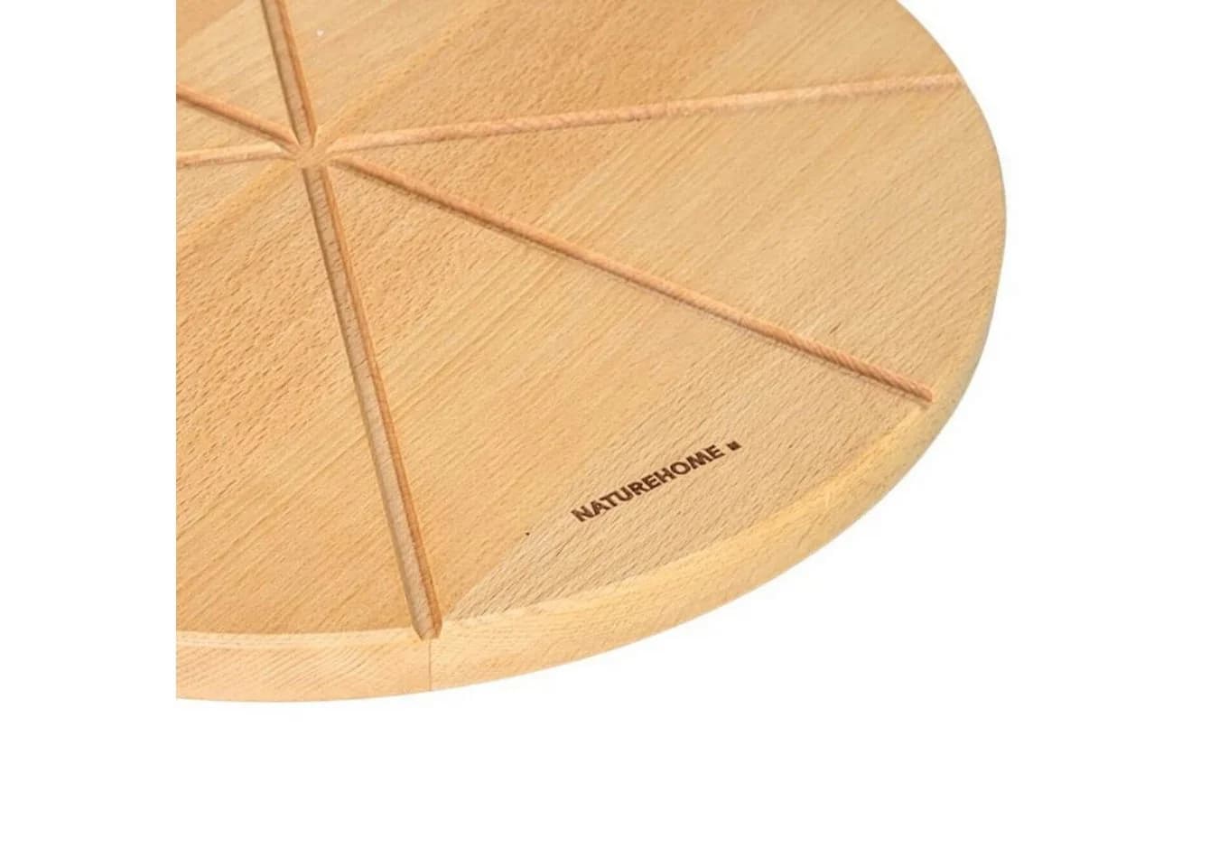 NATUREHOME Pizzateller rund 35 cm Buche massiv natürlich - Bild 5