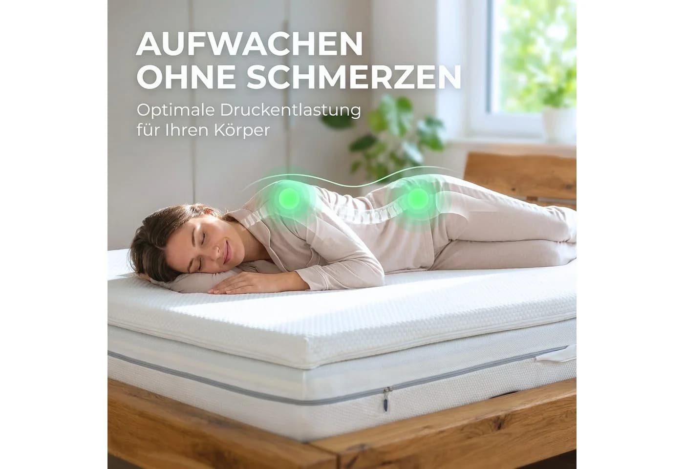 gurkler Matratzentopper Memory Foam 5 cm sehr weich 180x200