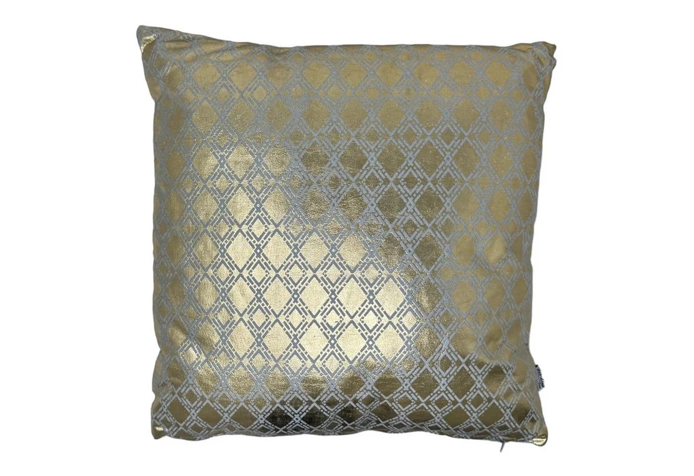 Jet-Line Dekokissen 2er Set Raute Gold 40x40 cm - Bild 5