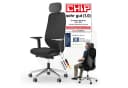 Ergotopia MasterBack Bürostuhl Schwarz Ergonomisch mit Kopfstütze Bild 2
