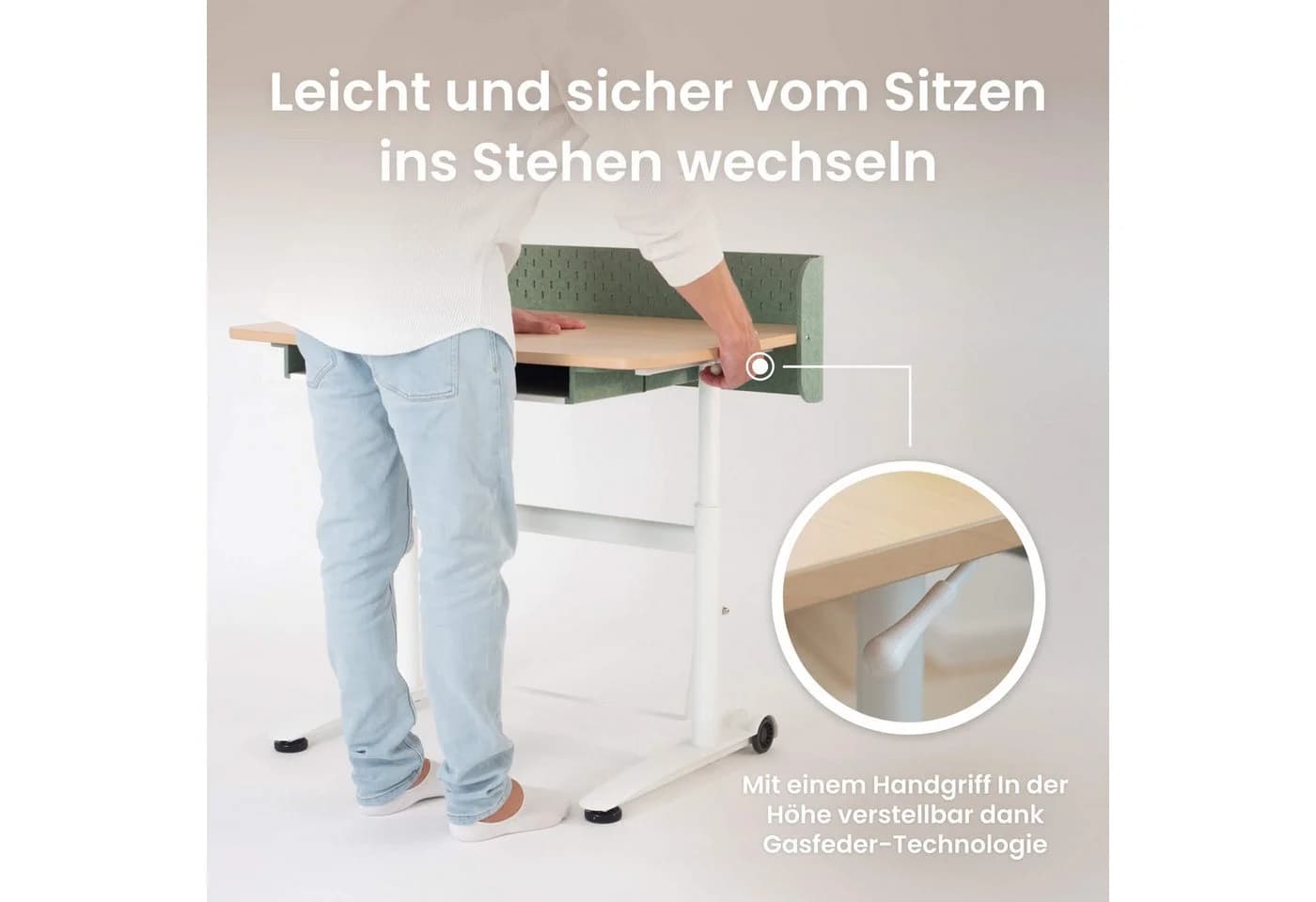 Ergotopia Kindertisch Desktopia Kids Höhenverstellbarer Kinderschreibtisch - Bild 5