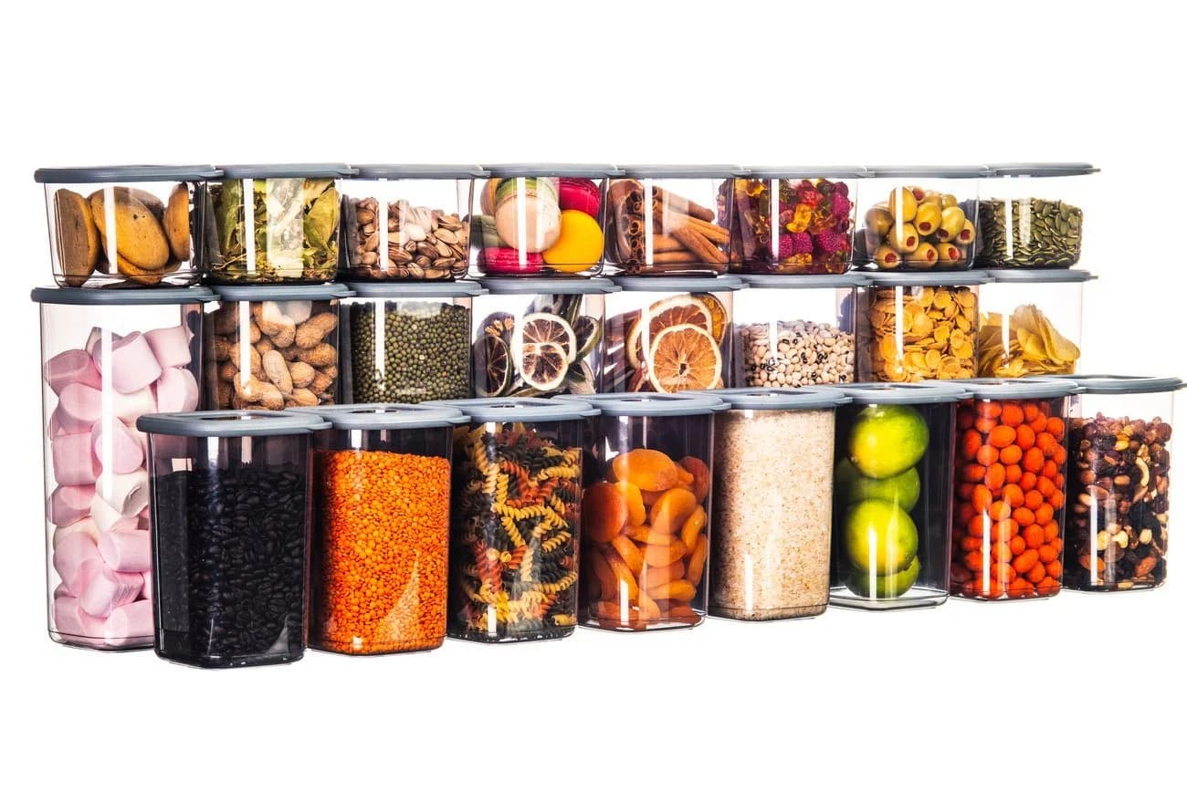 Fabona Vorratsdose Set 24-tlg. Transparent/Grau Kunststoff - Bild 2