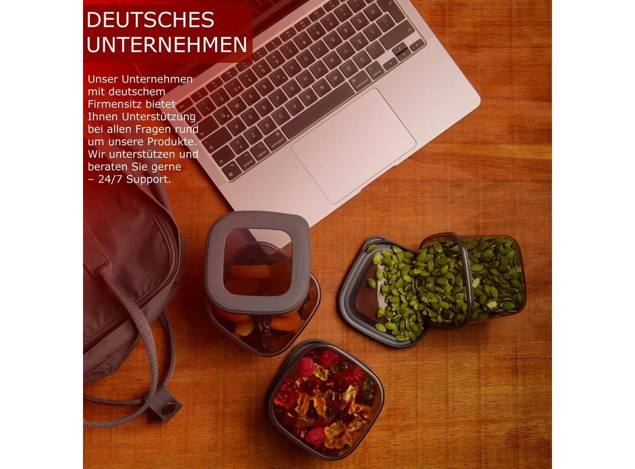 Fabona Vorratsdose Set 24-tlg. Transparent/Grau Kunststoff - Bild 4