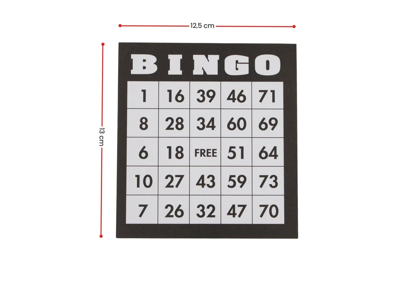 Kyto Bingo Karten Set 500 Stück, 500 verschiedene Karten