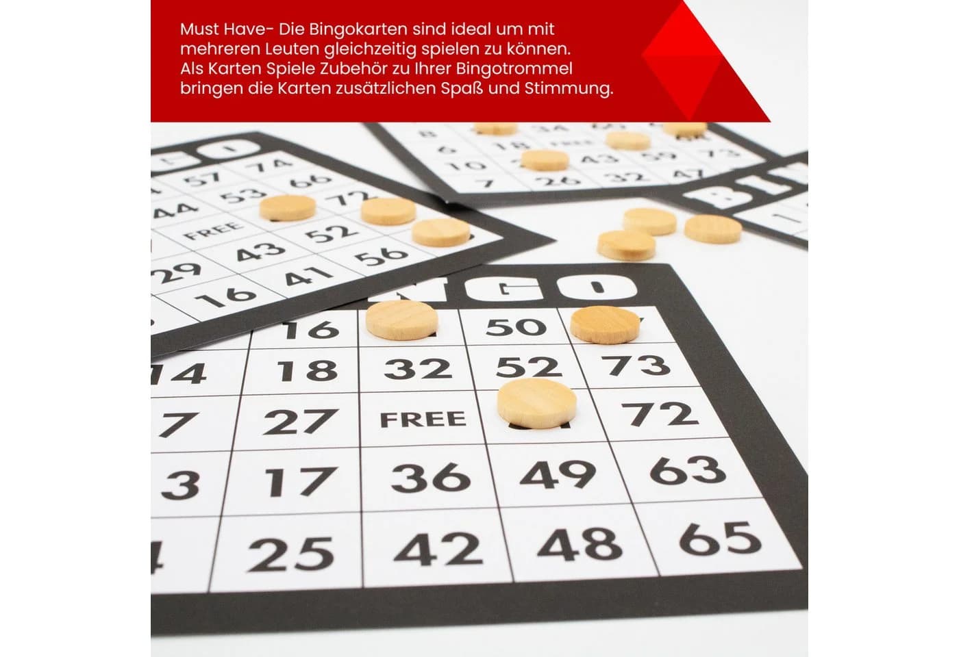 Kyto Bingo Karten Set 500 Stück, 500 verschiedene Karten - Bild 3