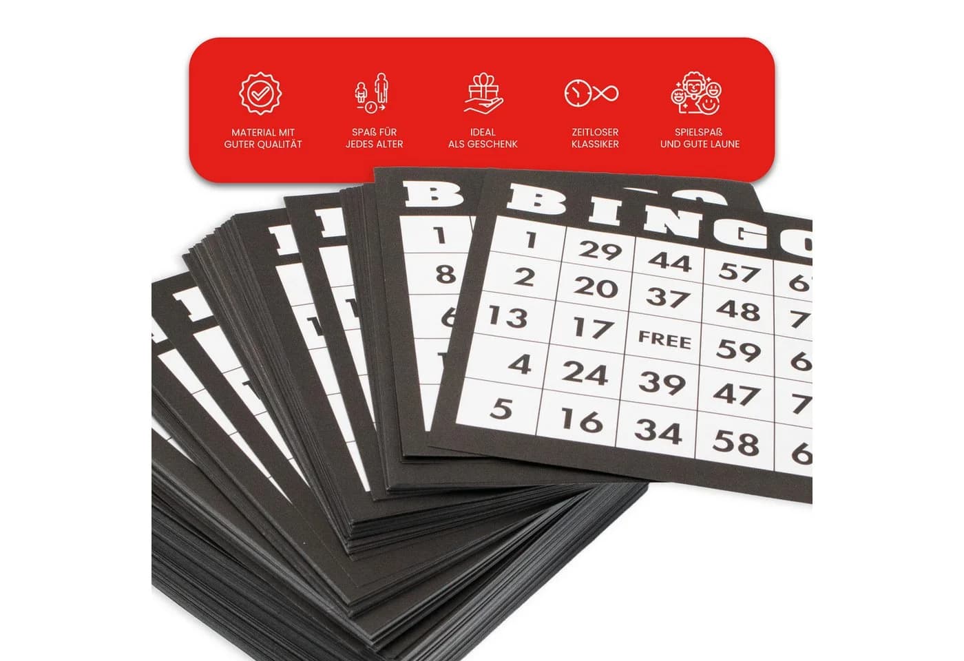 Kyto Bingo Karten Set 500 Stück, 500 verschiedene Karten - Bild 4