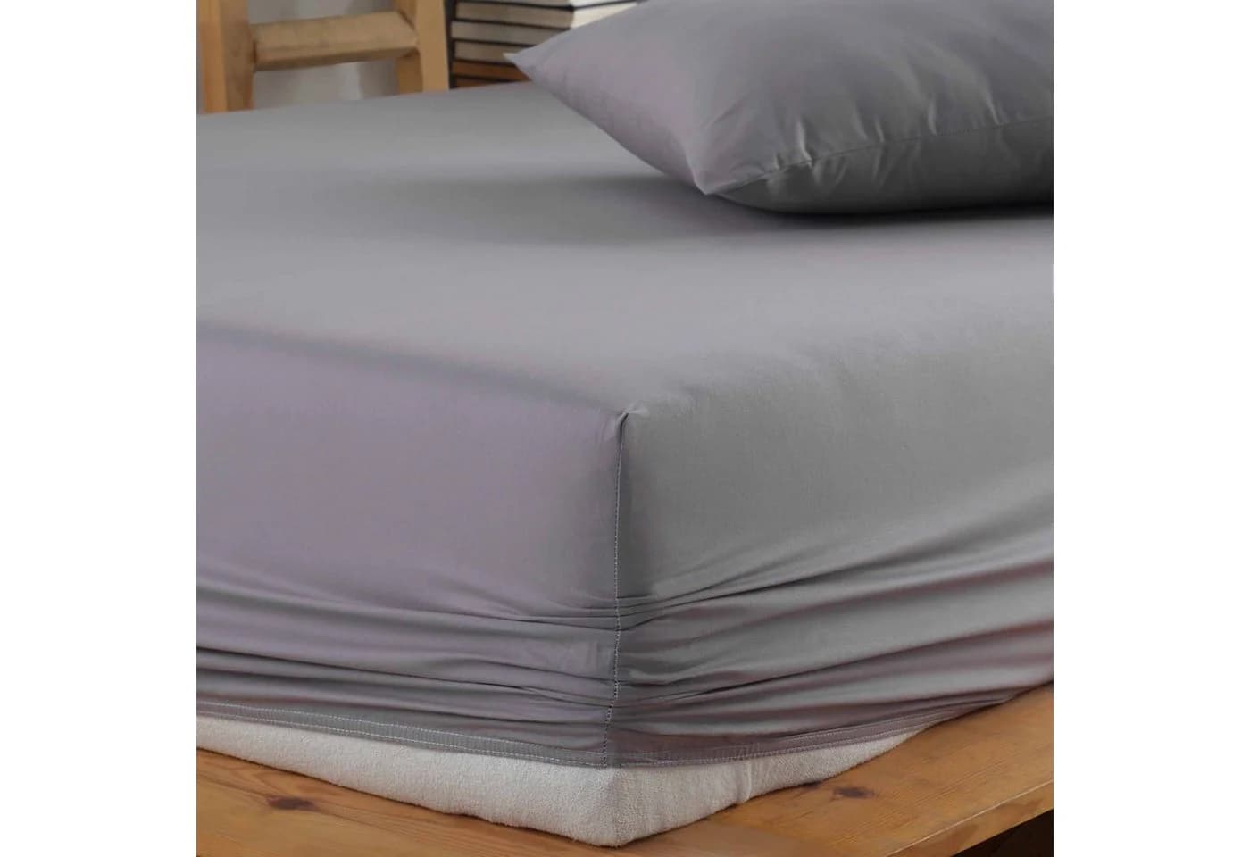 Nordic Schiller Spannbettlaken-Set Grau 100% Baumwolle Ranforce - Bild 4