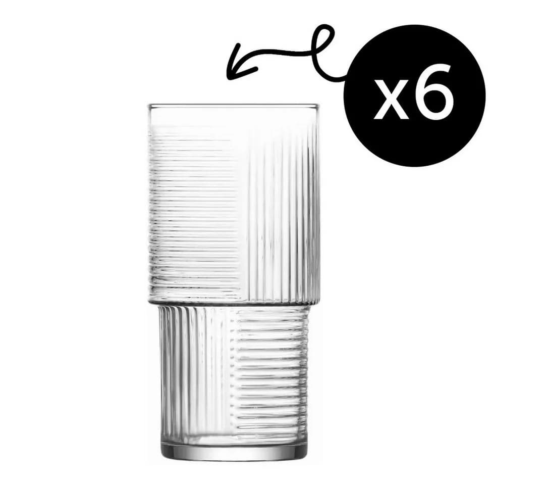LAV Gläser-Set Helen Longdrinkglas 6-tlg. Glas Transparent
