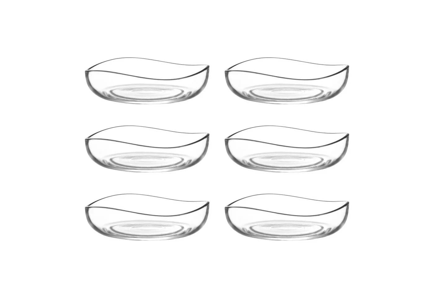 LAV Snackschale Vira 6er-Set Glas Transparent Stapelbar
