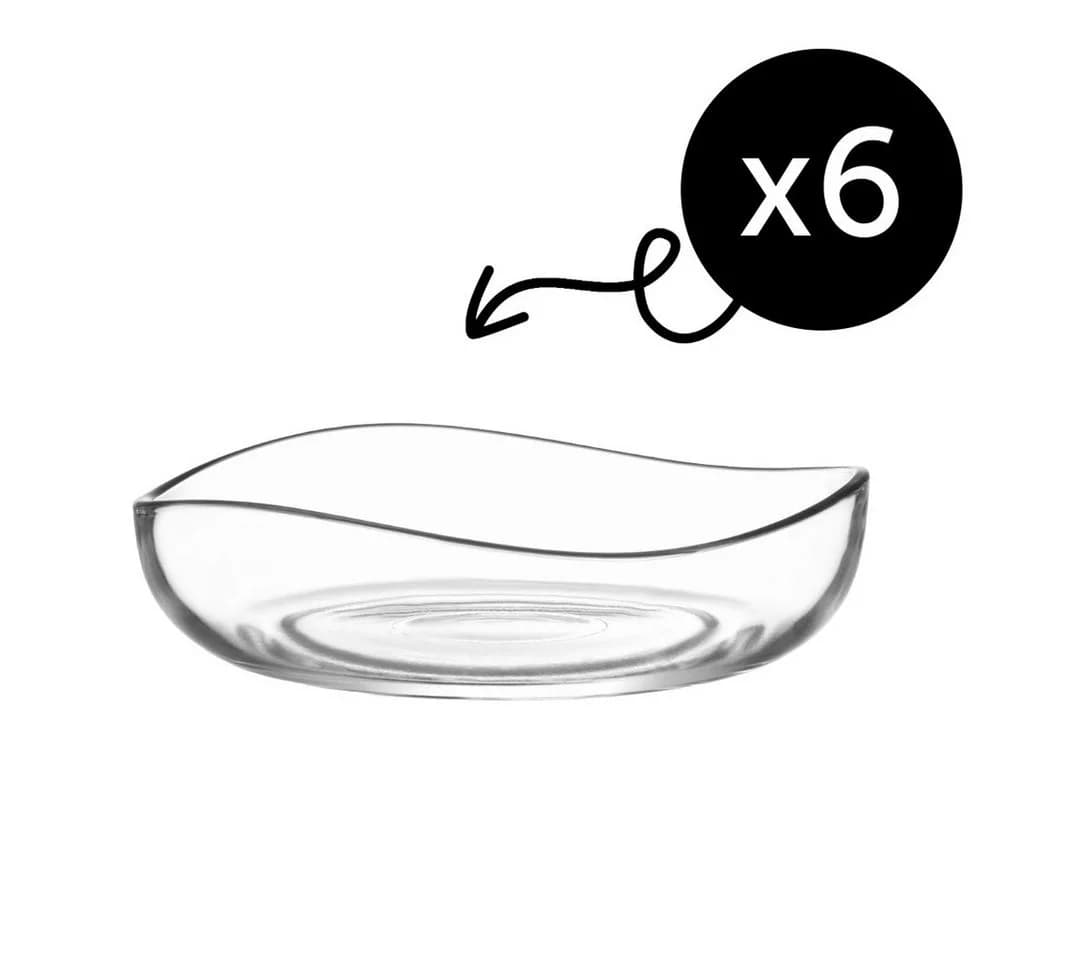 LAV Snackschale Vira 6er-Set Glas Transparent Stapelbar - Bild 3