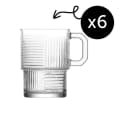 LAV Gläser-Set Helen 6-tlg. mit Henkel, 270ml, Glas, Transparent Bild 4