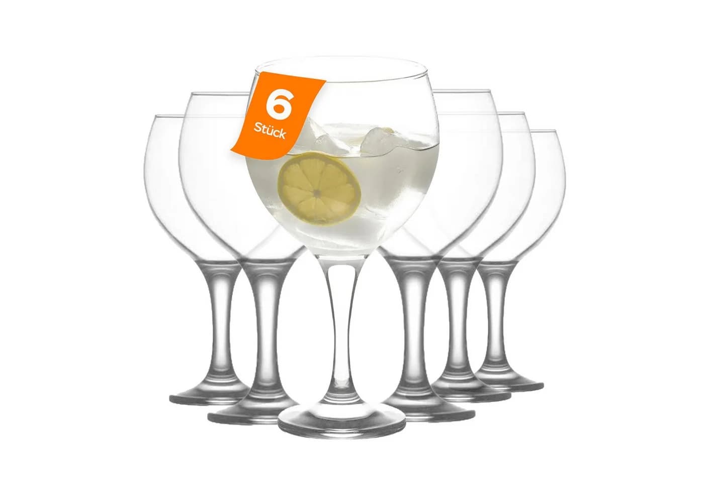 LAV Misket Allzweckgläser 645ml 6er-Set mit verlängerter Stiel - Bild 2