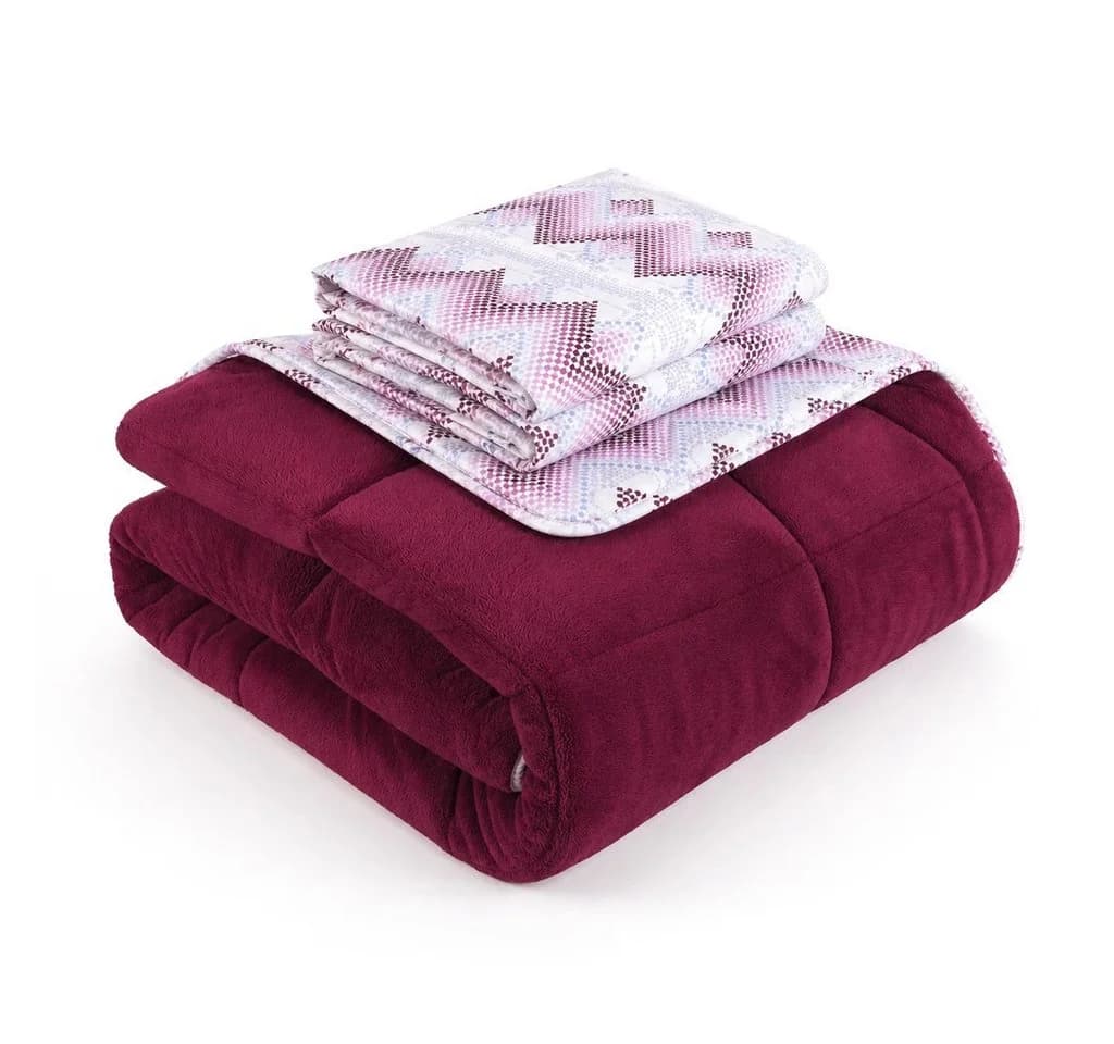 Nordic Schiller 4-Jahreszeitenbett Formeya Steppdecken-Set Rot - Bild 2