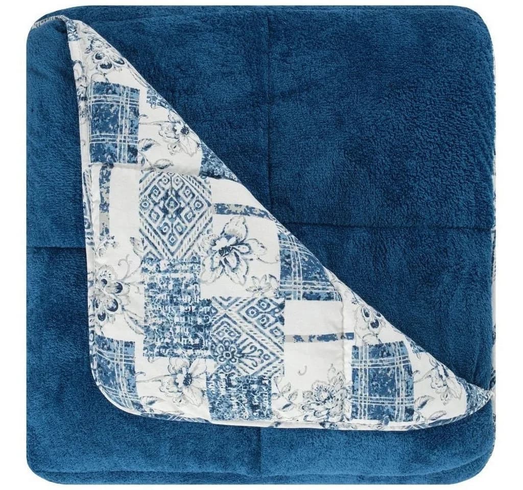 Nordic Schiller 4-Jahreszeitenbett Formeya Steppdecken-Set Blau