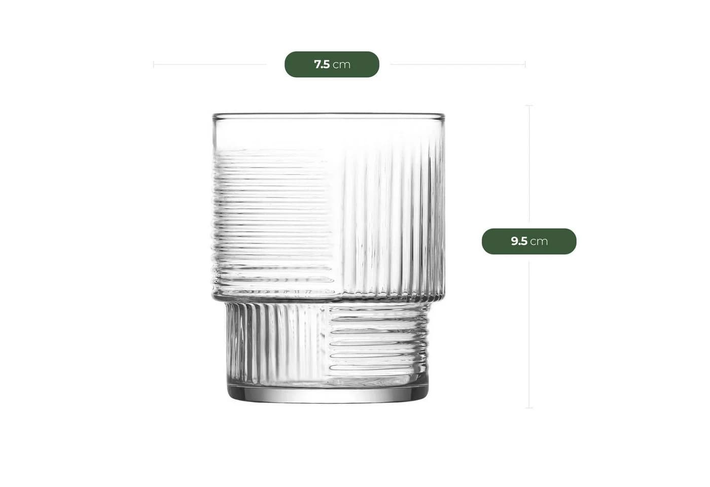 LAV Gläser-Set Helen 18-teilig Transparent Stapelbar - Bild 4