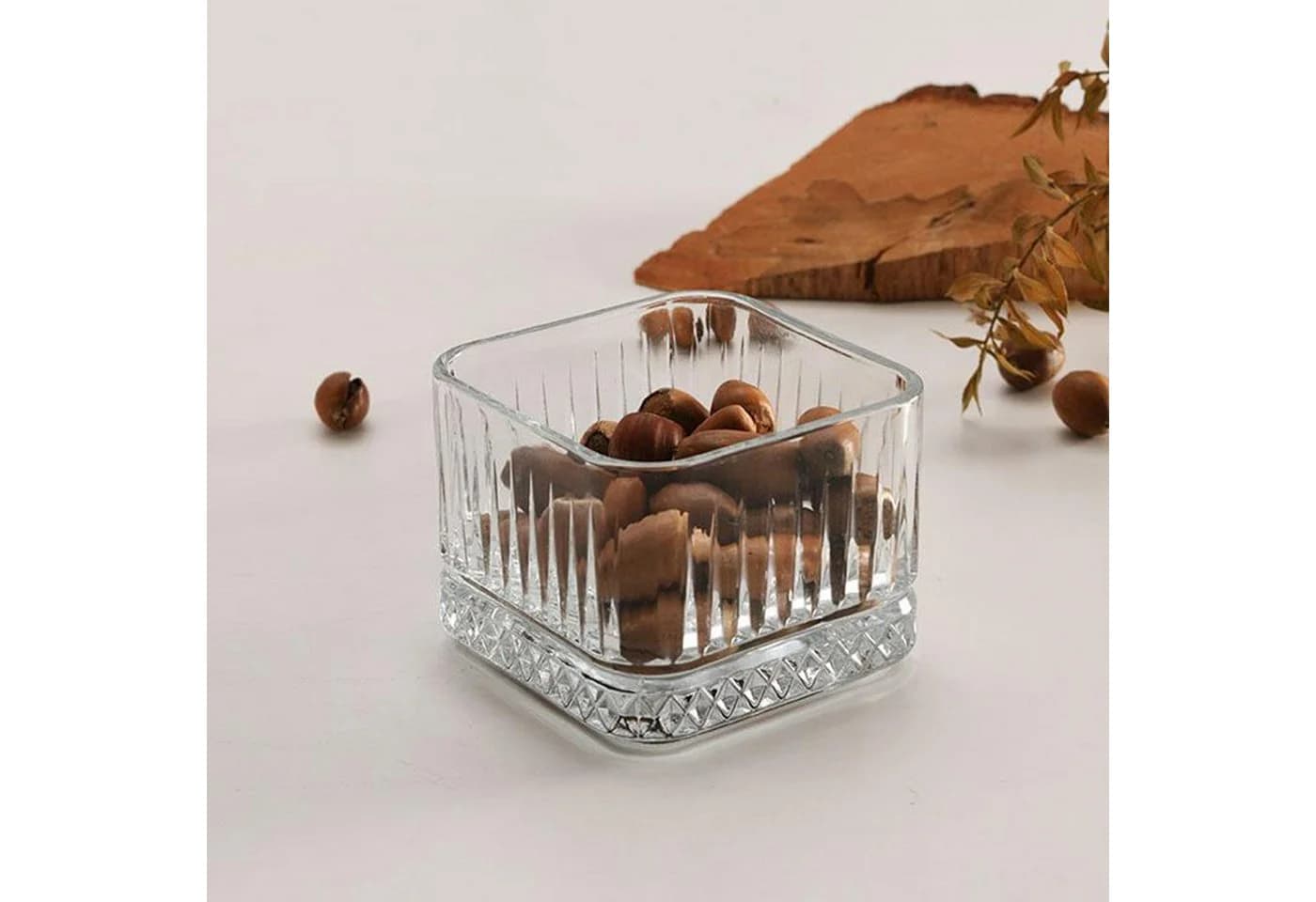 Pasabahce Elysia Stapelbare Quadratische Glasschale 235 ml 6er-Set Transparent - Bild 5