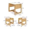 COZYCOLLECTIONS Kindersitzgruppe 3-tlg. Beige/Weiß Holz Montessori Bild 5