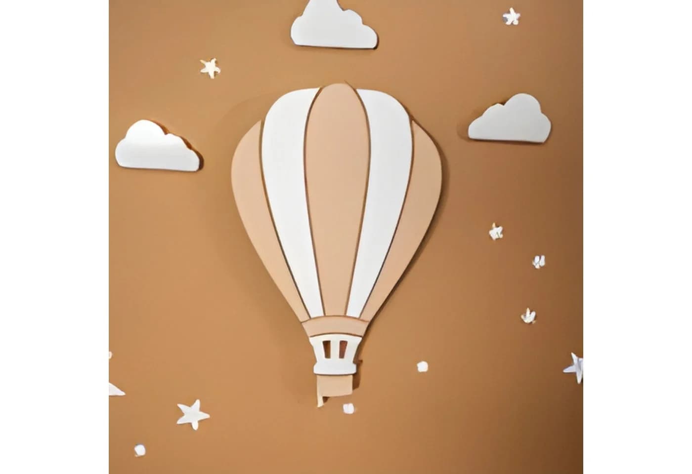 COZYCOLLECTIONS LED Wandleuchte Heißluftballon Grün Holz - Bild 3