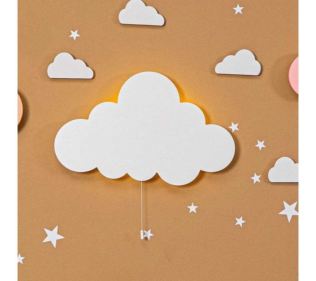 COZYCOLLECTIONS LED Wandleuchte Elefant auf Mond