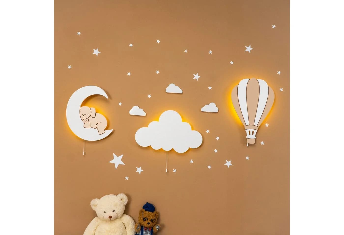COZYCOLLECTIONS LED Wandleuchte Elefant auf Mond - Bild 2