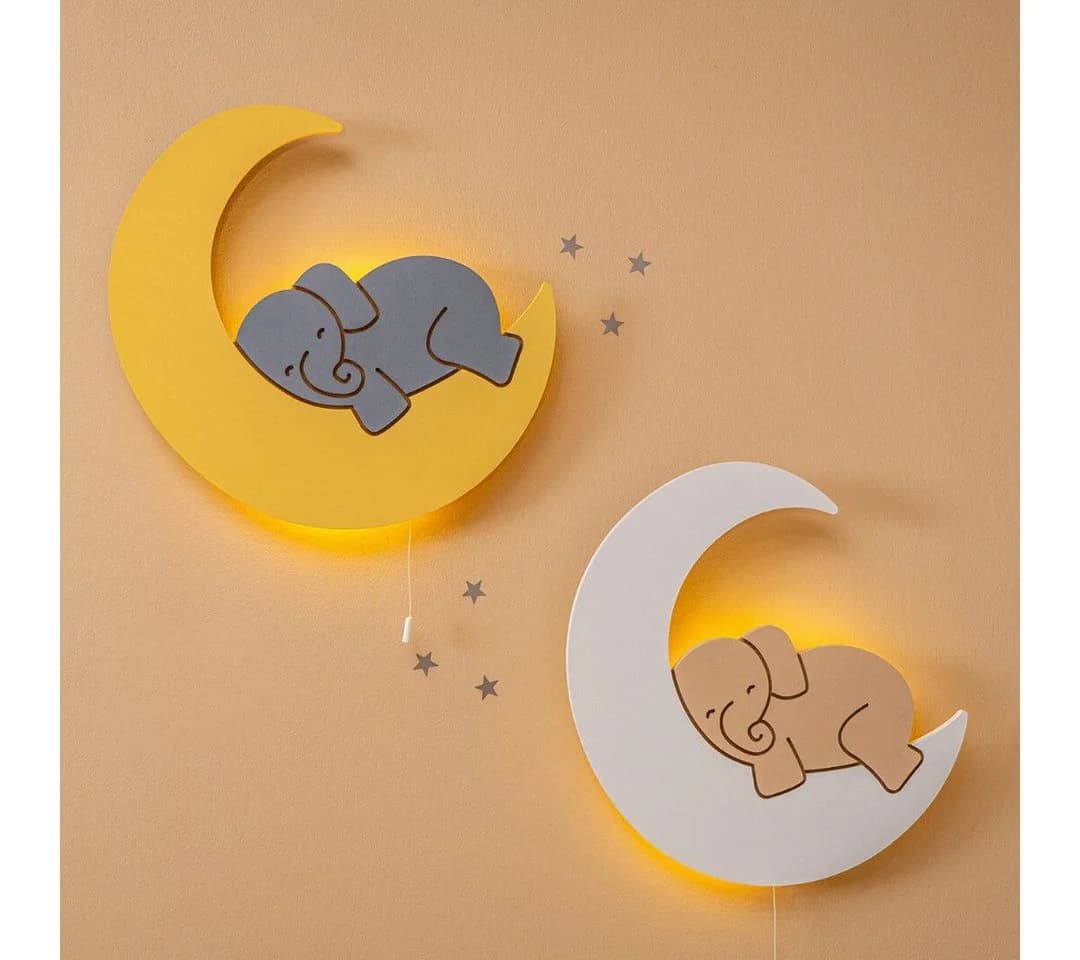 COZYCOLLECTIONS LED Wandleuchte Elefant auf Mond - Bild 3