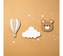 COZYCOLLECTIONS LED Wandleuchte Bär Heißluftballon Beige/Weiß Holz Bild 2