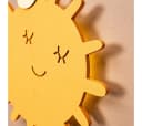 COZYCOLLECTIONS LED Wandleuchte Sonnenmotiv Holz Goldgelb Bild 1