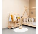 COZYCOLLECTIONS Kinderkleiderschrank Montessori 3-in-1 Naturholz Bild 5