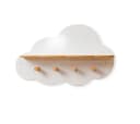 COZYCOLLECTIONS Kinderregal Wolken-Wandregal 2-in-1 Weiß/Naturholz Bild 1