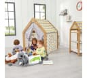 COZYCOLLECTIONS Montessori Spielhaus Naturholz mit abnehmbarem Stoffbezug Bild 2