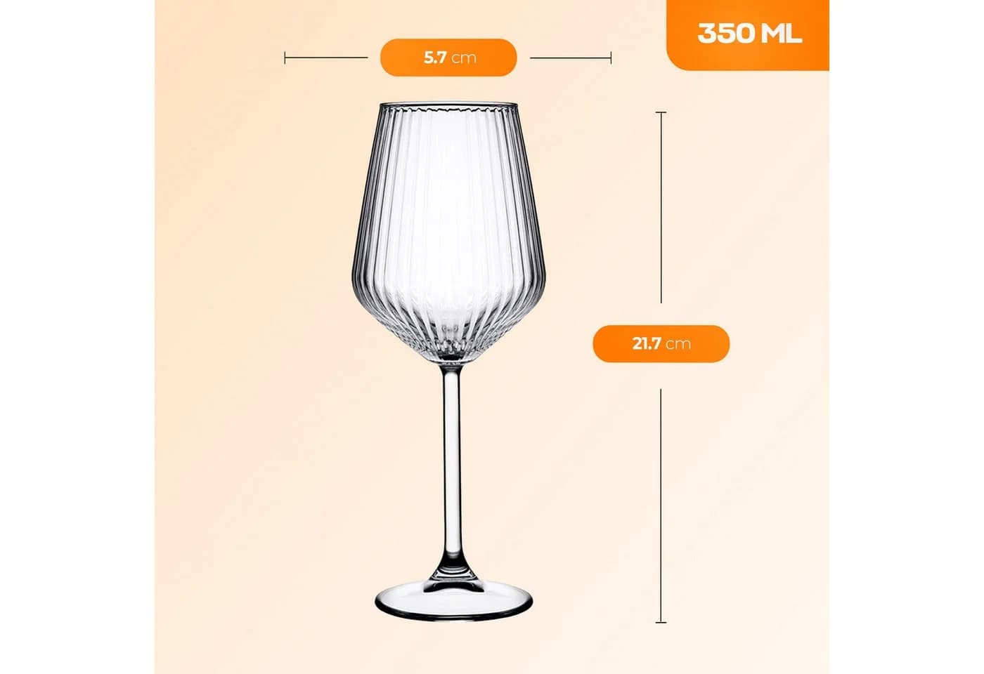 Pasabahce Weinglas Allegra Focus 6-tlg. Glas Transparent - Bild 3