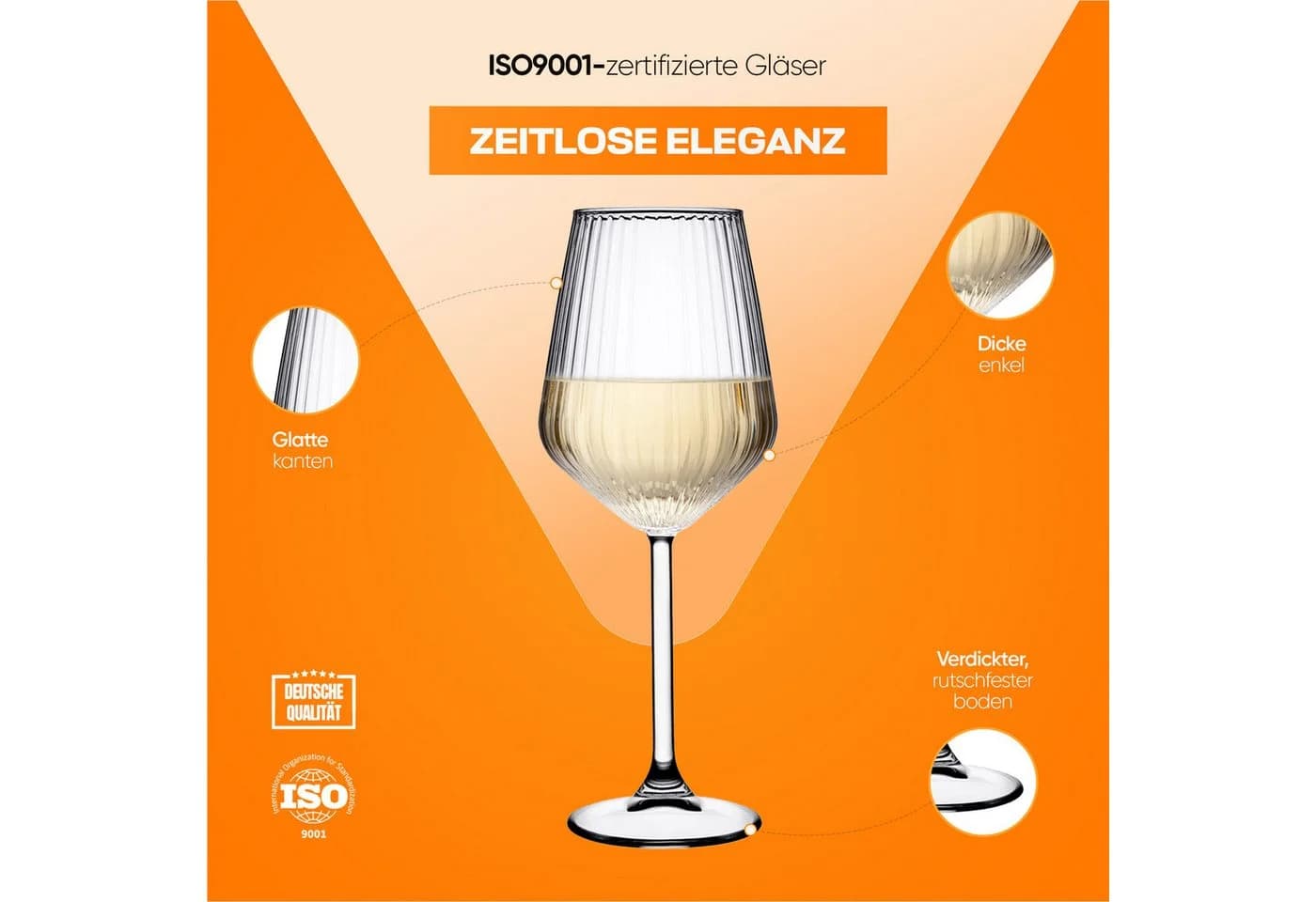 Pasabahce Weinglas Allegra Focus 6-tlg. Glas Transparent - Bild 4