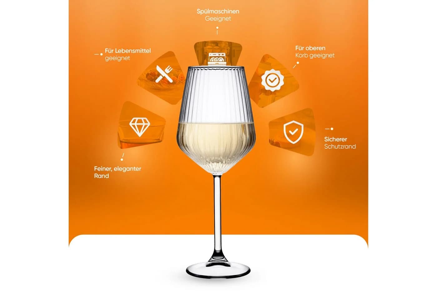 Pasabahce Weinglas Allegra Focus 6-tlg. Glas Transparent - Bild 5