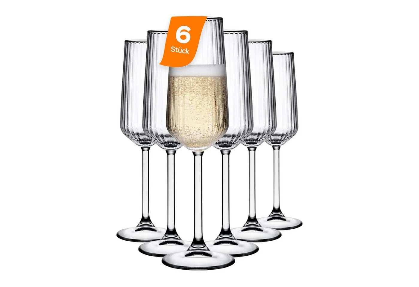 Pasabahce Champagnerflöte Allegra Focus 6-tlg. Glas Transparent - Bild 2