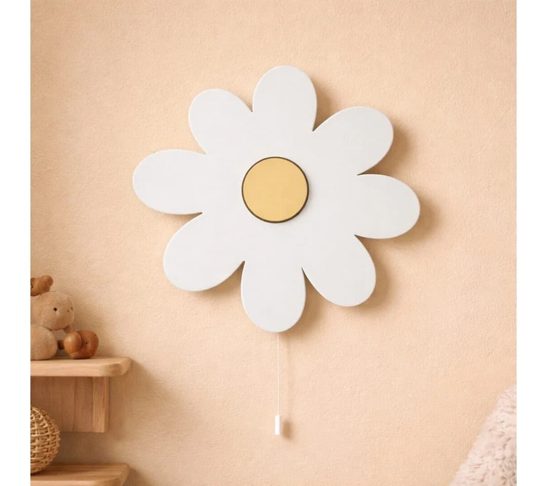 COZYCOLLECTIONS LED Wandleuchte Gänseblümchen Weiß/Gold - Bild 2