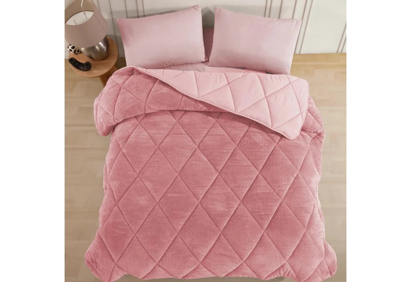 Nordic Schiller 4-Jahreszeitenbett Steppdecke Rosa Wellsoft