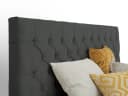 wonello Boxspringbett Victoria mit Bettkasten und Matratze - Samt grau Bild 5