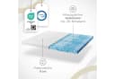 wonello PremiumPLUS GEL Topper 9 cm Gelschaum waschbar 3D-Klimaband Bild 3