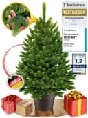 ArtiTree Künstlicher Weihnachtsbaum Nordfichte im Topf Bild 2