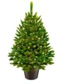 ArtiTree Künstlicher Weihnachtsbaum Nordfichte im Topf PE-Spritzguss Bild 2
