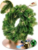 ArtiTree Weihnachtskranz Türkranz künstlich 40-120 cm mit/ohne LED Bild 2