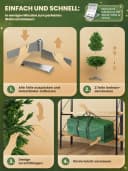 ArtiTree Künstlicher Weihnachtsbaum Nordfichte Premium Naturgetreu Bild 3
